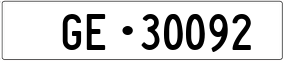 Trailer License Plate